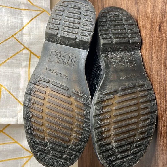 Dr. Martens Mono Matte Quilted Brause Rose Floral Black Boots - Picture 7 of 7